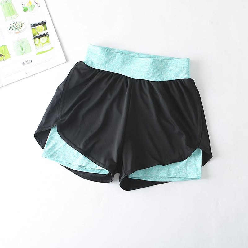 Fast-Dry Athletic High-Waist Shorts