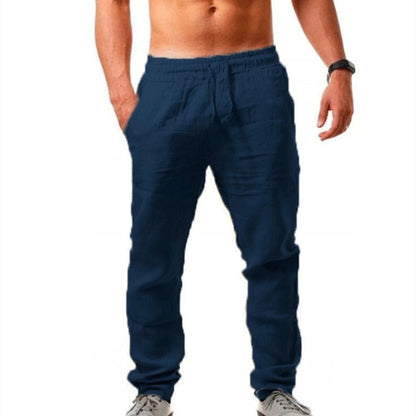 Men's Summer Linen Joggers - Casual Style