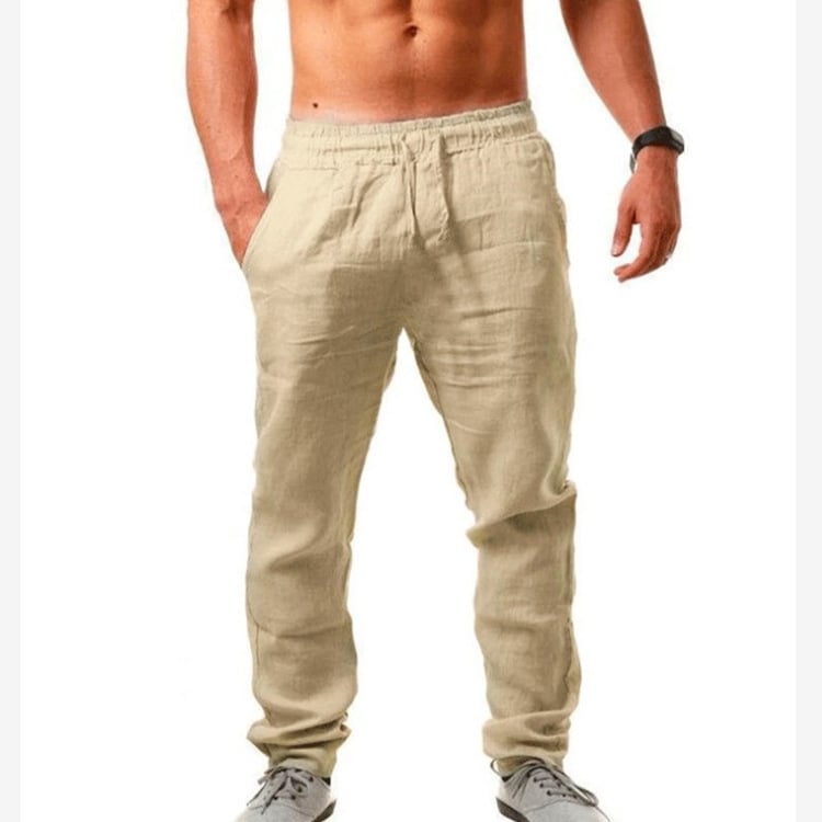 Men's Summer Linen Joggers - Casual Style