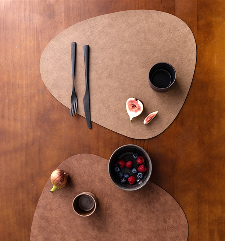 Elegant Heat-Resistant Leather Placemat