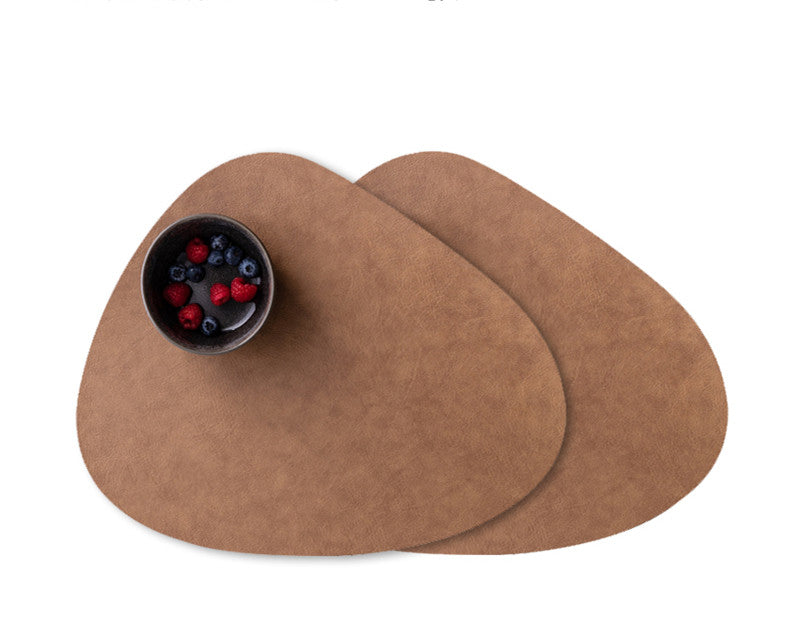 Elegant Heat-Resistant Leather Placemat