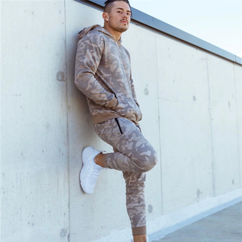 Men's Sportswear Set - Hoodies, Pants, and Training Gear