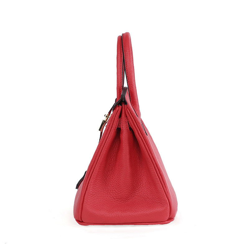 Platinum Luxe Cowhide Women's Handbag