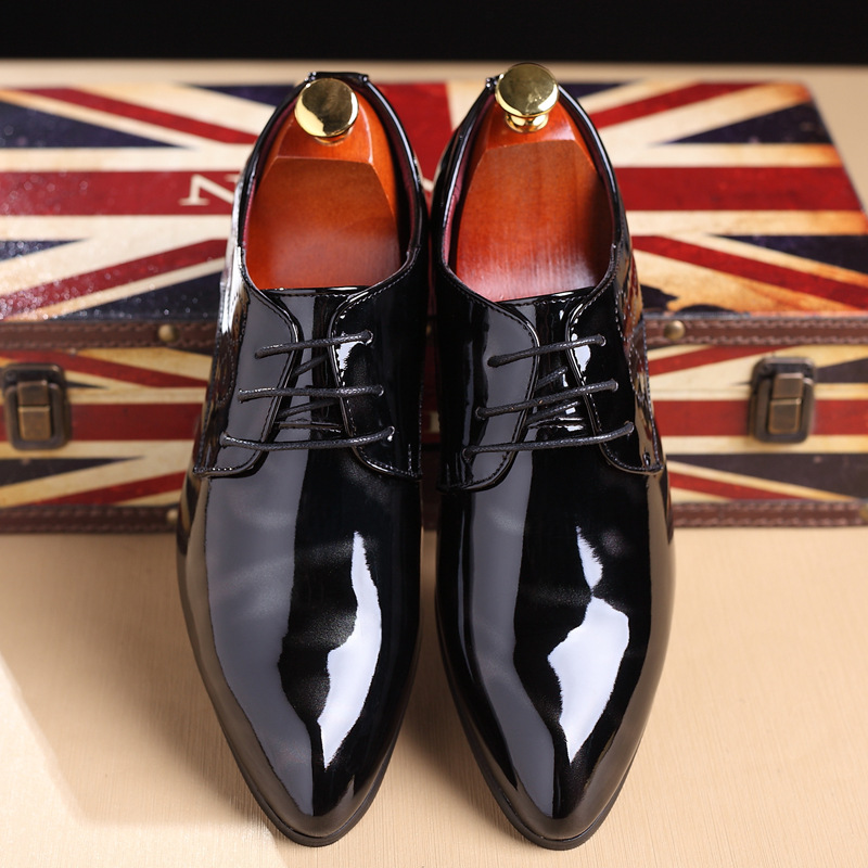 Marble Leather Men's Wedding Shoes