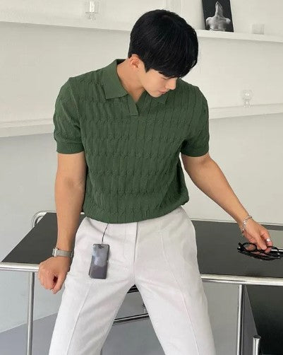 Men's Breezy Polo Half-Sleeve Shirt