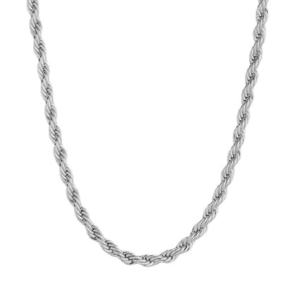 Elegant 18K Gold Plated Twist Chain Necklace
