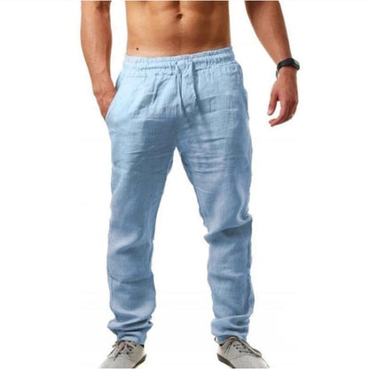 Men's Summer Linen Joggers - Casual Style