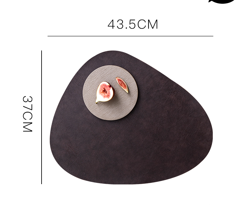 Elegant Heat-Resistant Leather Placemat