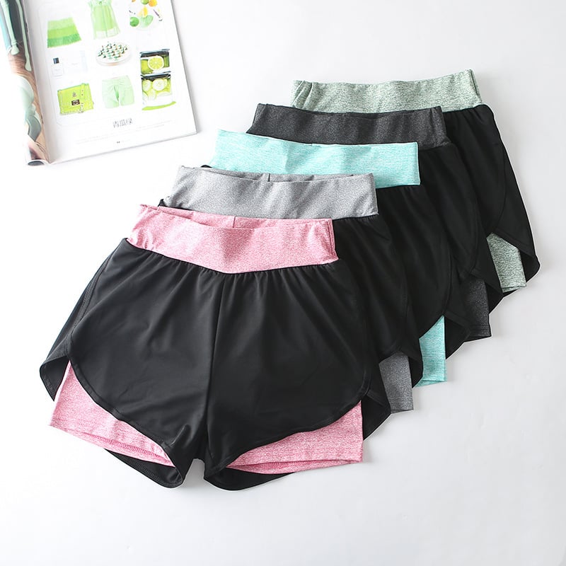 Fast-Dry Athletic High-Waist Shorts