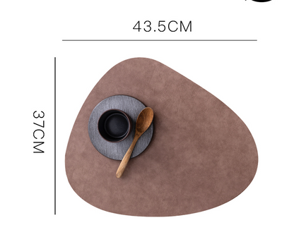 Elegant Heat-Resistant Leather Placemat