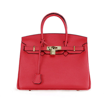 Platinum Luxe Cowhide Women's Handbag