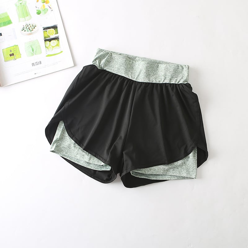 Fast-Dry Athletic High-Waist Shorts