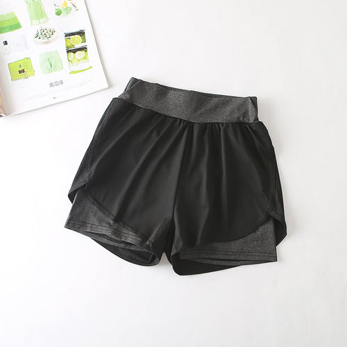 Fast-Dry Athletic High-Waist Shorts