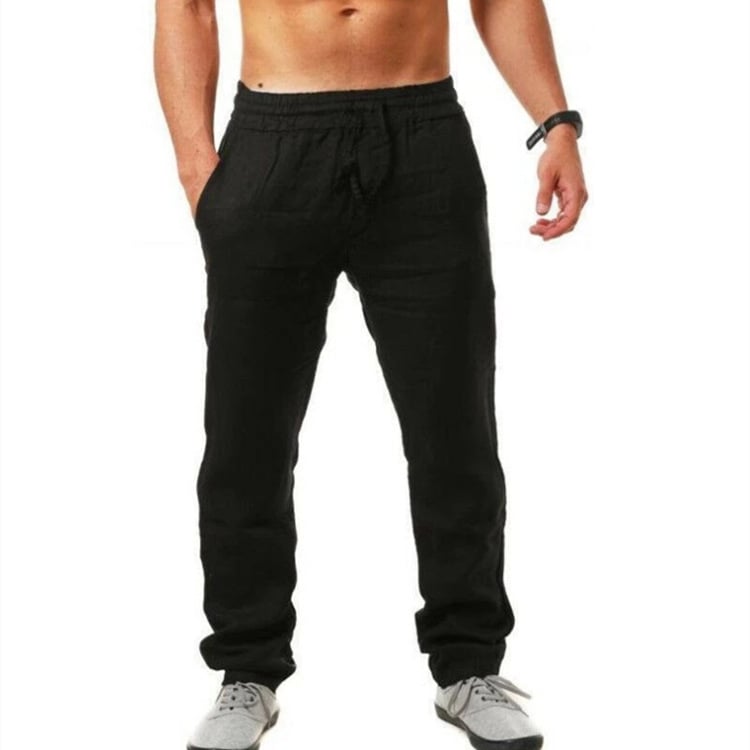 Men's Summer Linen Joggers - Casual Style