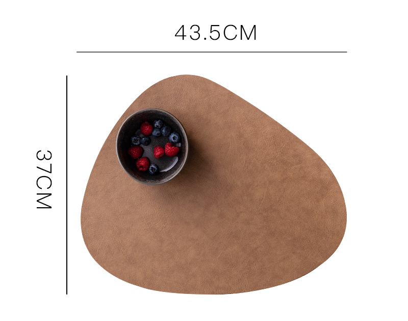 Elegant Heat-Resistant Leather Placemat