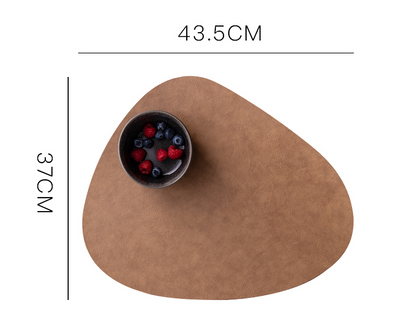 Elegant Heat-Resistant Leather Placemat