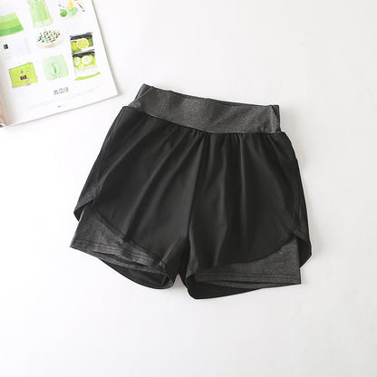 Fast-Dry Athletic High-Waist Shorts