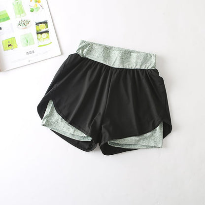 Fast-Dry Athletic High-Waist Shorts