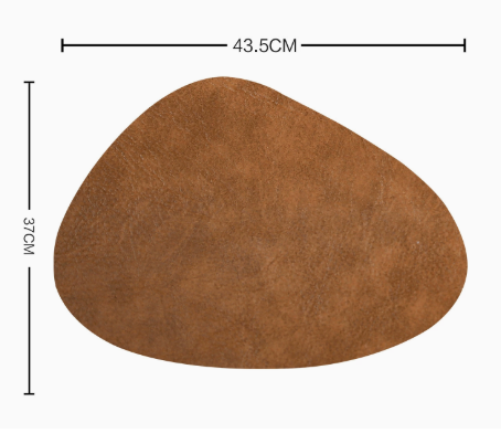 Elegant Heat-Resistant Leather Placemat