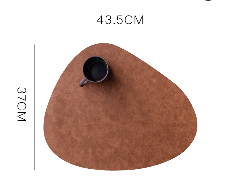 Elegant Heat-Resistant Leather Placemat