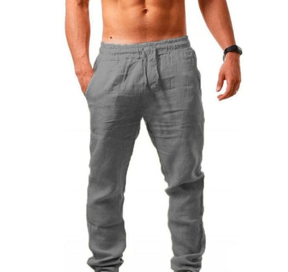 Men's Summer Linen Joggers - Casual Style